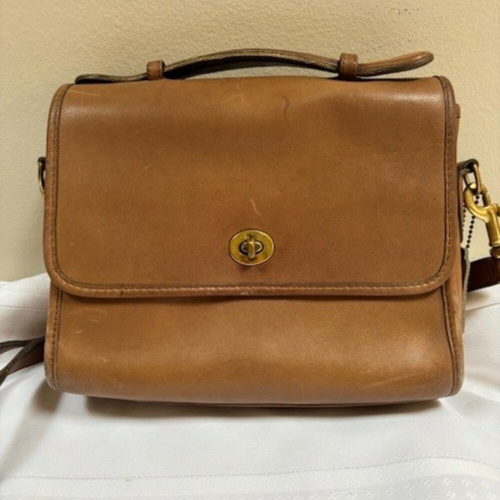 COACH Vintage Court Bag 9870 w/ hangtag - brown/tan